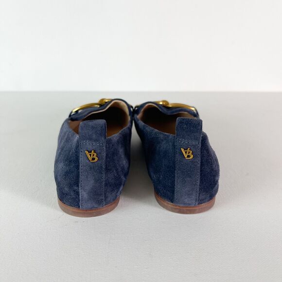 Veronica Beard NWOB Women's Champlain Chain Suede Leather Loafers Blue Size 6.5 - Picture 5 of 6
